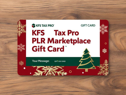 Tax Pro PLR Marketplace - Gift Cards