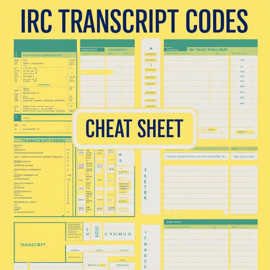 IRS Transcript Codes Guide (PLR/MRR)